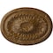 Ekena Millwork Saverne Ceiling Medallion, Hand-Painted Smokey Topaz Crackle, 18 1/2"W x 13 1/2"H x 1 7/8"P CM18SASTC - alternate 1